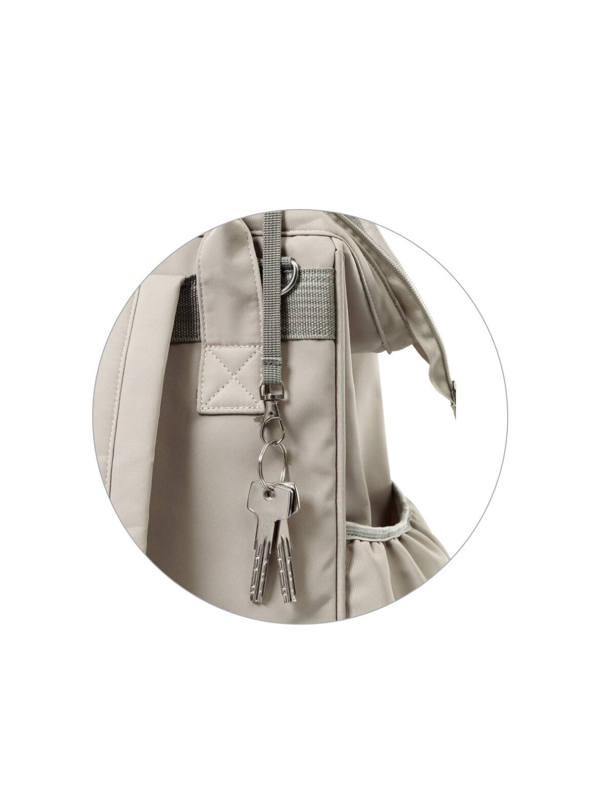 BabyOno Modern Style mammas mugursoma, krēmkrāsā 5 BabyOno Modern Style mammas mugursoma, krēmkrāsā 5