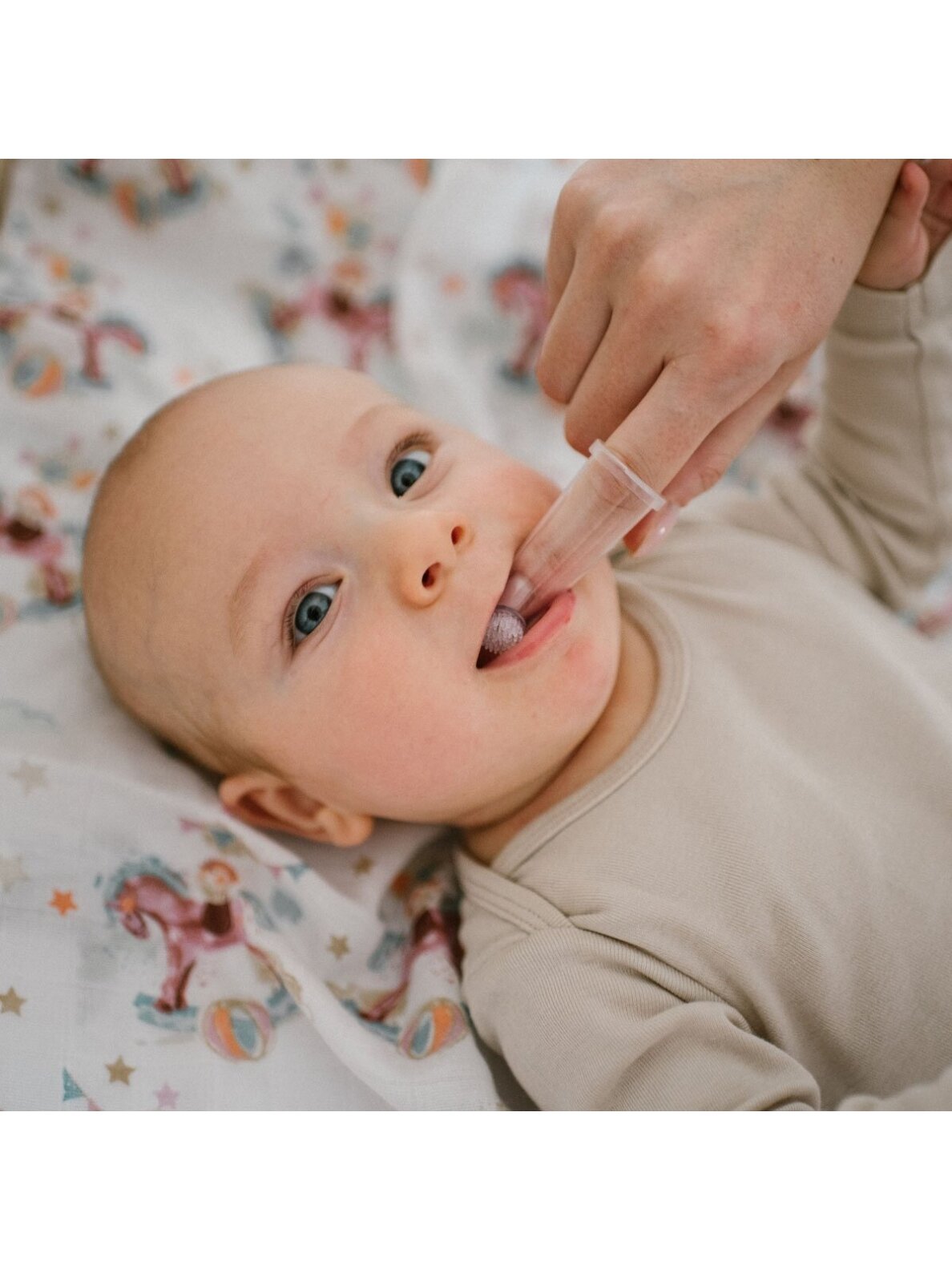 Pirkstiņa zobu birstīte zīdainim, 2 gab., Baby Ono 4