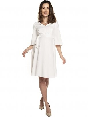 Maternity and nursing dress Nimis (white)