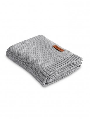 Bamboo-cotton blanket for baby, 80x100, Sensillo (grey)