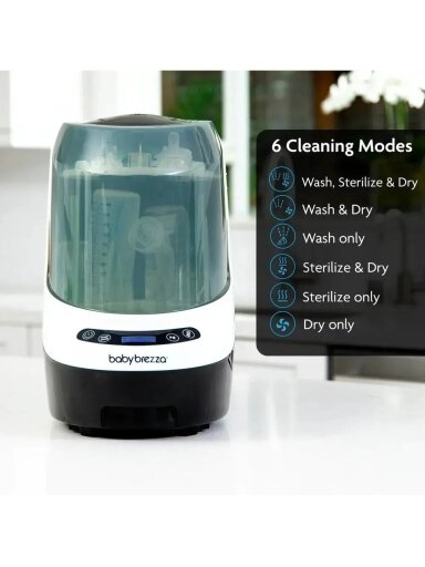 BABY BREZZA PUDELĪŠU MAZGĀTĀJS WASHER PRO AR STERILIZĀCIJAS UN ŽĀVĒŠANAS FUNKCIJU
