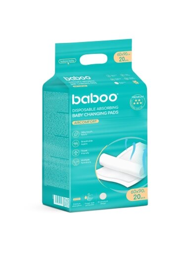 Baby changing mats, 20 pcs., 90x60 Baboo® Baby changing mats, 20 pcs., 90x60 Baboo®