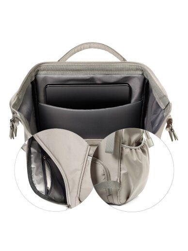 BabyOno Modern Style mammas mugursoma, krēmkrāsā 10 BabyOno Modern Style mammas mugursoma, krēmkrāsā 10