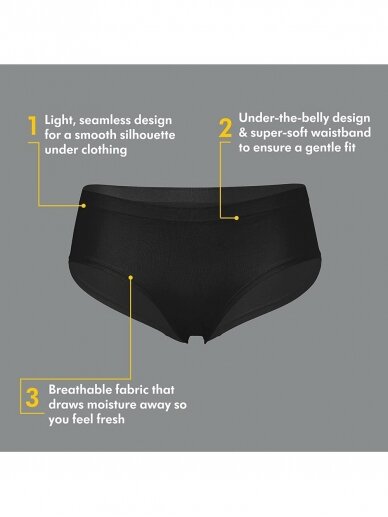 Seamless maternity panties, 2 psc., , Medela (Black) (Kopija) 2 Seamless maternity panties, 2 psc., , Medela (Black) (Kopija) 2