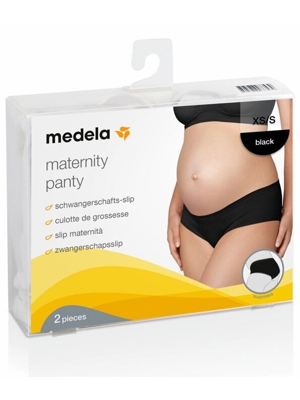 Seamless maternity panties, 2 psc., , Medela (Black) (Kopija) 1