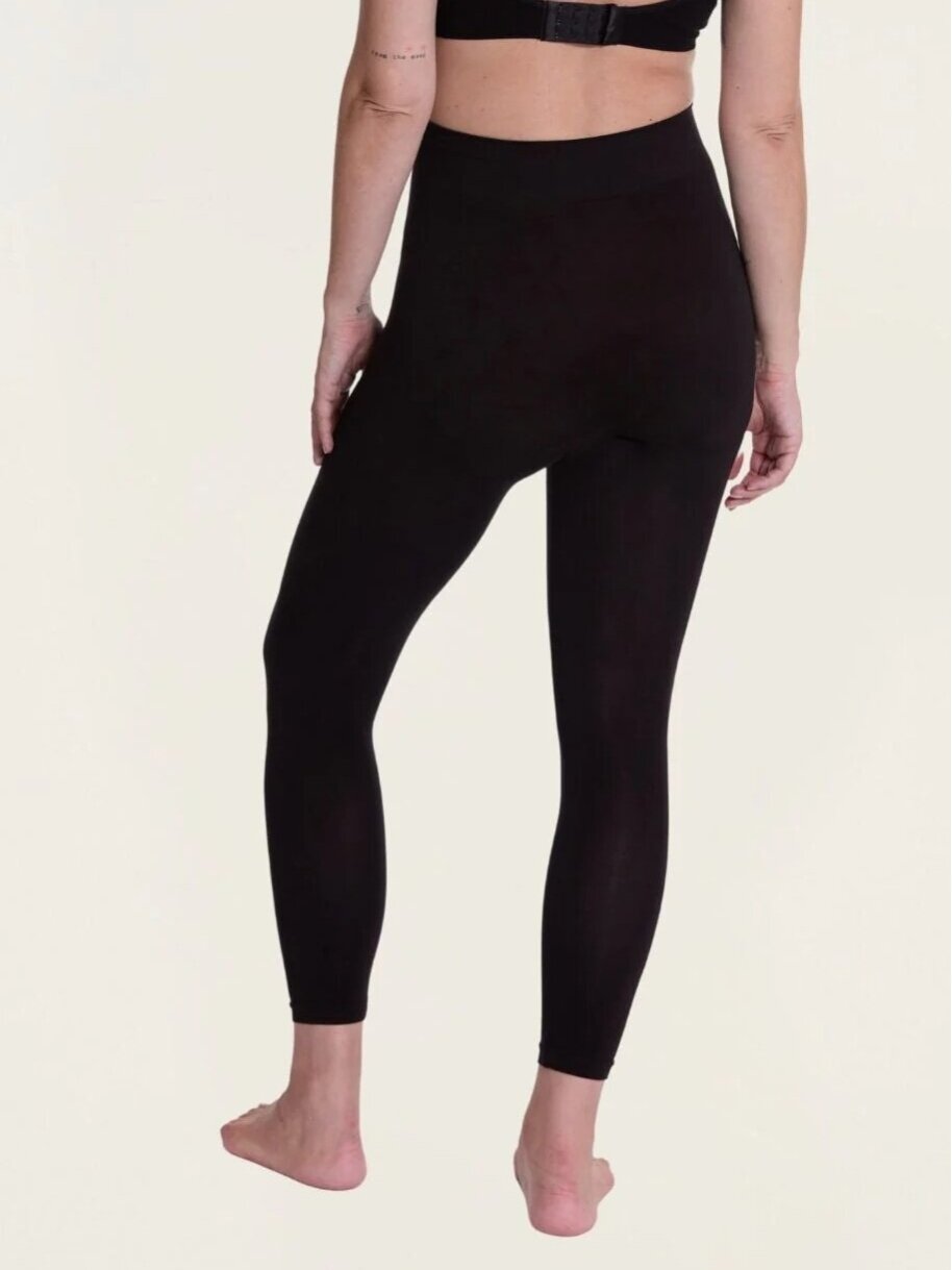 Seamless maternity leggings Curve, Cache Coeur (Black) 4