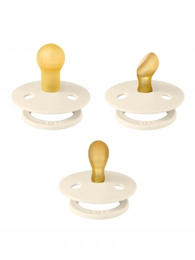 Knupīši Bibs, Ivory, 3 gab., 0-6 mēn.