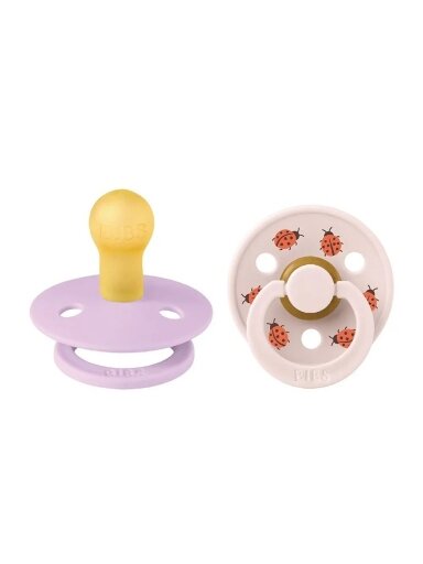 BIBS Colour Round Pacifier 2 gab.. (Violet sky mix) 6+months