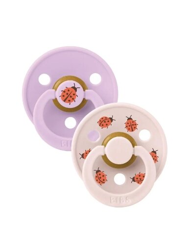 BIBS Colour Round Pacifier 2 gab.. (Violet sky mix) 6+months