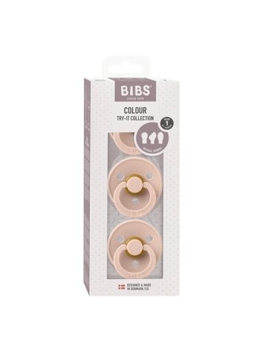 Knupīši Bibs Try It, Blush, 3 gab., 0-6 mēn. Knupīši Bibs Try It, Blush, 3 gab., 0-6 mēn.