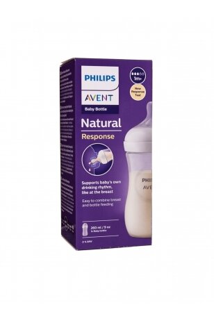 Pudelīte Philips AVENT Natural SCY903/01, 1+ mēn, 260 ml