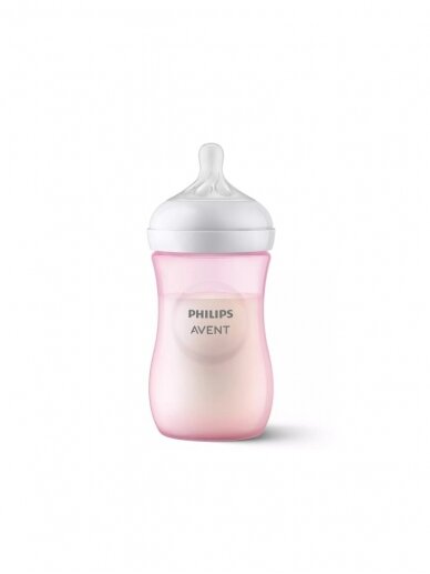 Pudelīte Philips Avent Natural Response, rozā, 1 mēn+, 260 ml 1 Pudelīte Philips Avent Natural Response, rozā, 1 mēn+, 260 ml 1