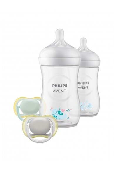 Pudeles ar knupīšiem Philips Avent Responsive SCD837/11, 0 mēn+