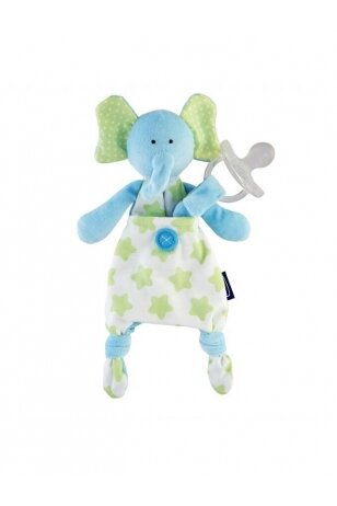 Maiga rotaļlieta knupītim Chicco Pocket Friend, zils zilonis