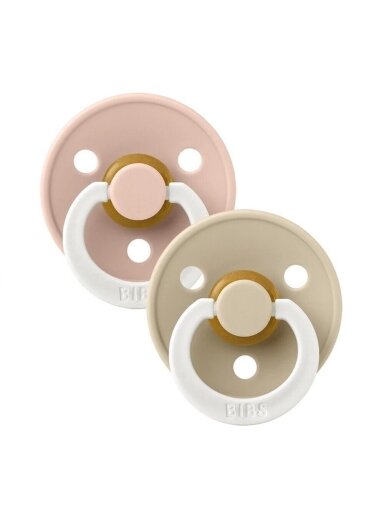 BIBS Colour Anatomical Pacifier 2 gab.. (Glow/Vanilla) 6+months
