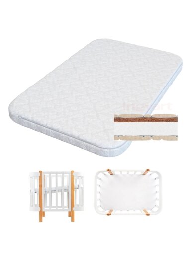 Coconut Mattress for NIKA Crib, 60x95x7 cm Coconut Mattress for NIKA Crib, 60x95x7 cm