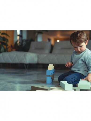 Puzzle Blocks - Sky, 11 psc., MOES, 1y+ 6 Puzzle Blocks - Sky, 11 psc., MOES, 1y+ 6