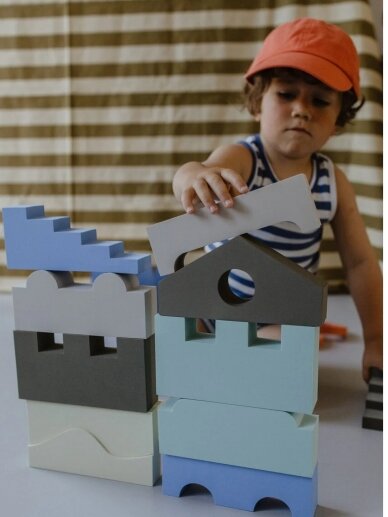 Puzzle Blocks - Sky, 11 psc., MOES, 1y+ 1 Puzzle Blocks - Sky, 11 psc., MOES, 1y+ 1
