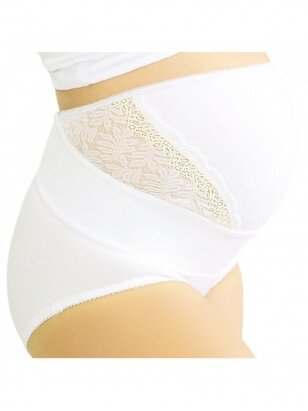 Elastic medical belt-briefs for expectant mothers Nera Lux by Tonus Elast (white)