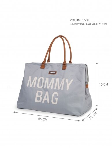 MOMMY BAG ® NURSERY BAG - GREY OFF WHITE 1
