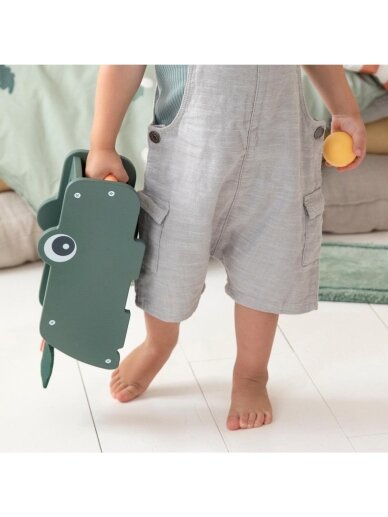 Done by Deer Wooden Hammer Toy Croco Green 12 months+ 5