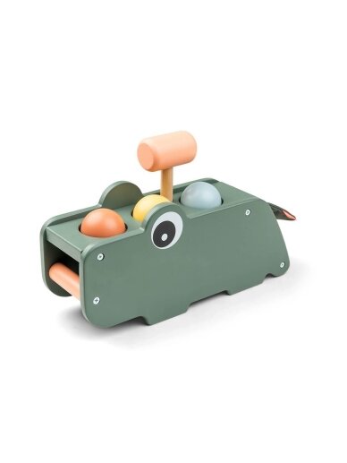 Done by Deer Wooden Hammer Toy Croco Green 12 months+ Done by Deer Wooden Hammer Toy Croco Green 12 months+