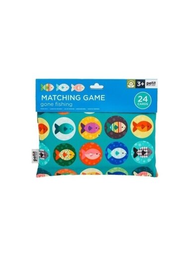 Memory game, Fish, 24pcs, Petit collage