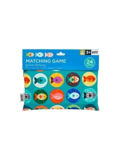 Memory game, Fish, 24pcs, Petit collage