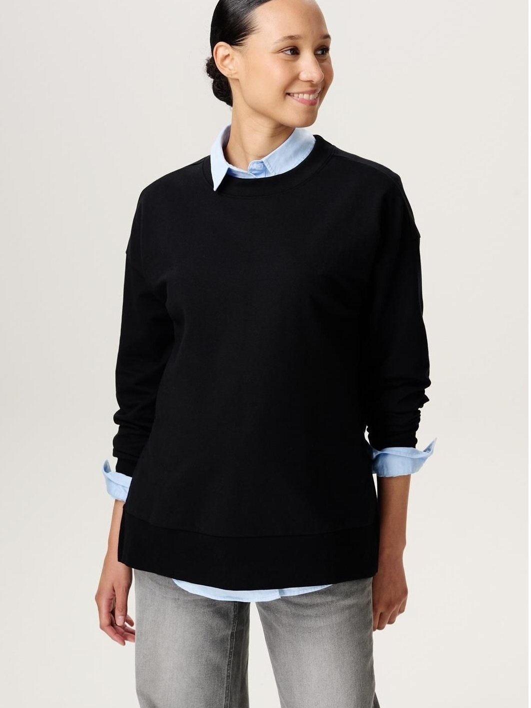 Noppies Maternity and Nursing Sweater (Black) 1 Noppies Maternity and Nursing Sweater (Black) 1