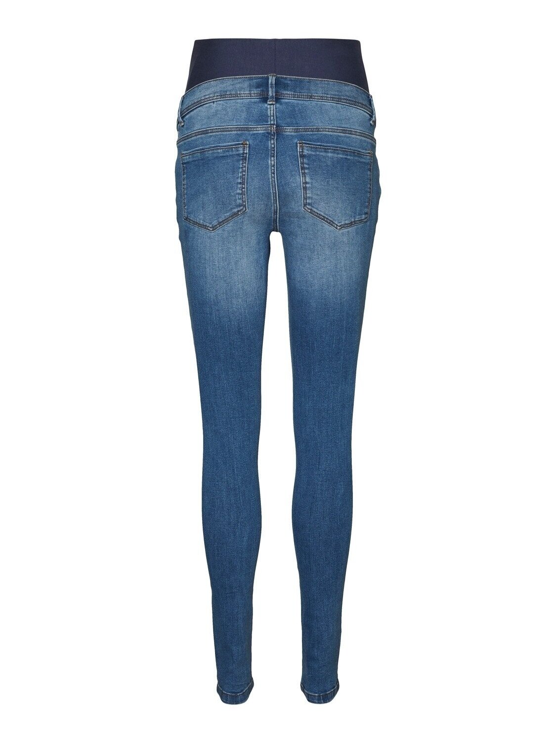 Maternity Jeans, Slim Fit, Medium Blue, Mama;licious 3