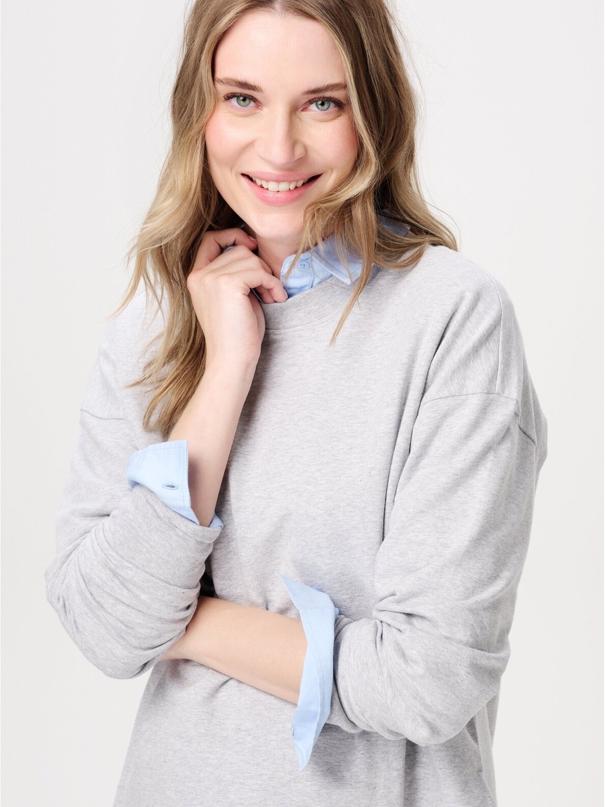Noppies Maternity and Nursing Sweater (Grey melange) 1 Noppies Maternity and Nursing Sweater (Grey melange) 1