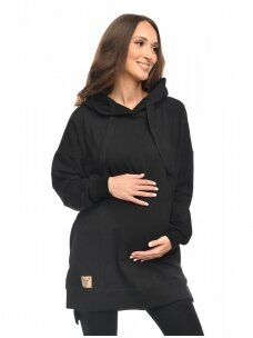Hoodie for pregnant women "Aurellia" Black by Mija