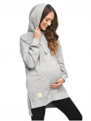 Hoodie for pregnant women "Aurellia" by Mija  (Grey) 2