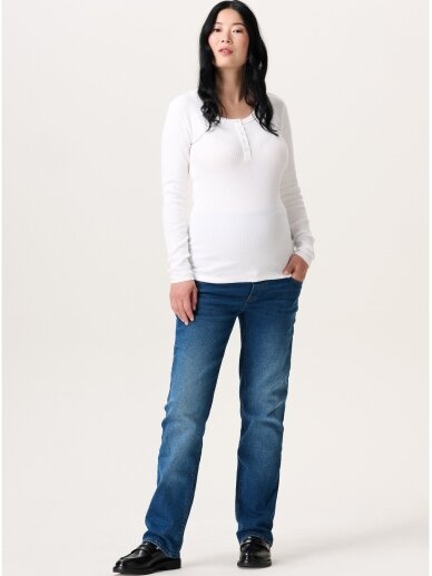 Maternity jeans straight fit light blue denim, Noppies 2 Maternity jeans straight fit light blue denim, Noppies 2