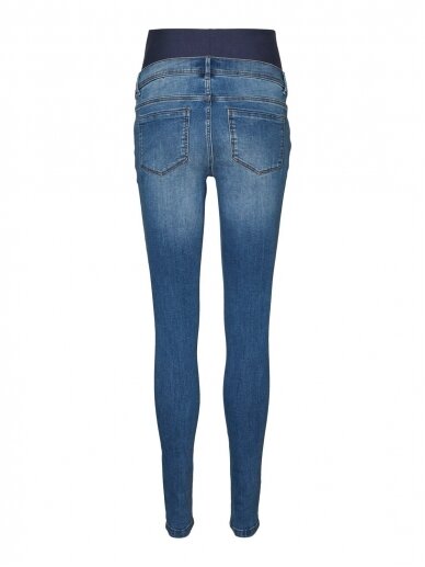 Maternity Jeans, Slim Fit, Medium Blue, Mama;licious 3