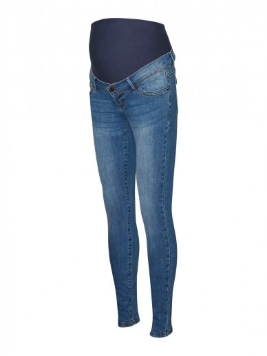 Maternity Jeans, Slim Fit, Medium Blue, Mama;licious Maternity Jeans, Slim Fit, Medium Blue, Mama;licious