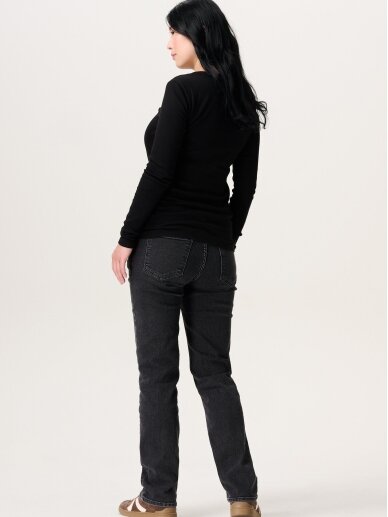 Maternity jeans straight fit grey dark wash, Noppies 2 Maternity jeans straight fit grey dark wash, Noppies 2