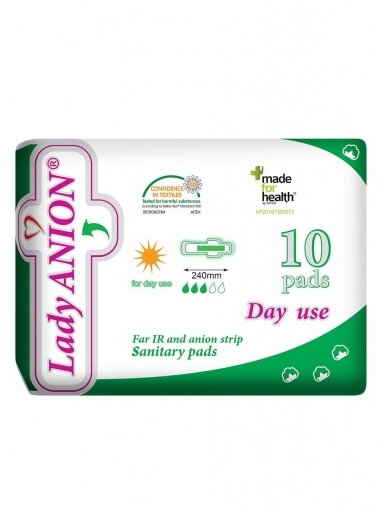 LADY ANION Day Use higiēniskās paketes, 10 gab LADY ANION Day Use higiēniskās paketes, 10 gab