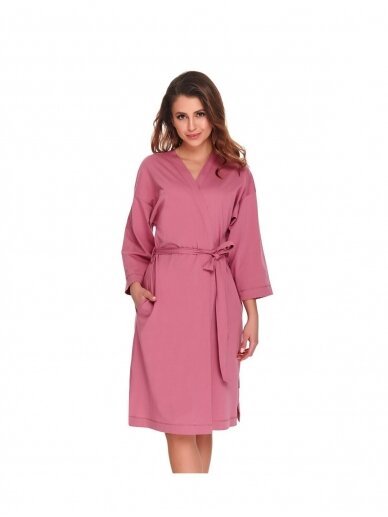 Organic cotton robe Dolce vita by DN (pink) 4