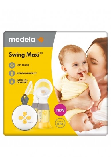 Medela Swing Maxi dubultais elektriskais 2-fāzu atsūkšanas piena sūknis 3