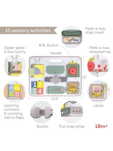Taf Toys aktivitātes paklājs Buckles Board Taf Toys aktivitātes paklājs Buckles Board