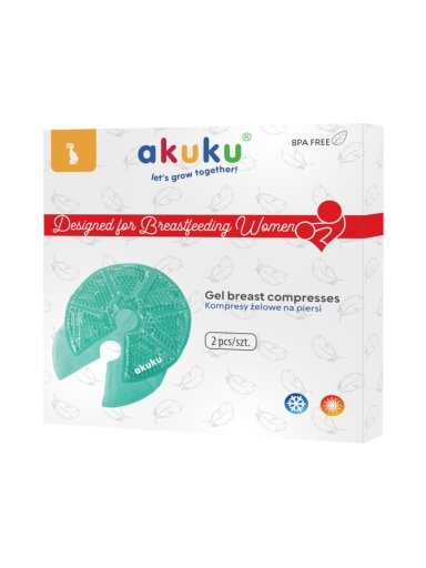 Gēla krūšu kompreses Akuku A0534 , 2 gab.