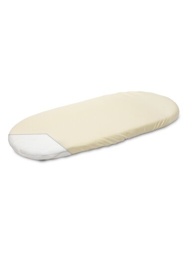 Bērnu lapa Sensillo Jersey 75x35, krēmveida 1 Bērnu lapa Sensillo Jersey 75x35, krēmveida 1