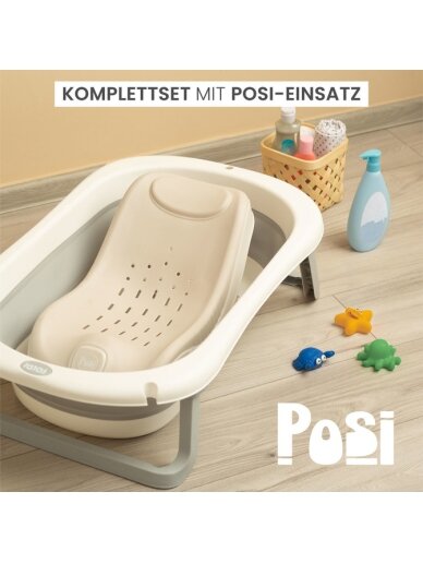 Saliekamā vanna Foldi Grey, Sensillo 21 Saliekamā vanna Foldi Grey, Sensillo 21