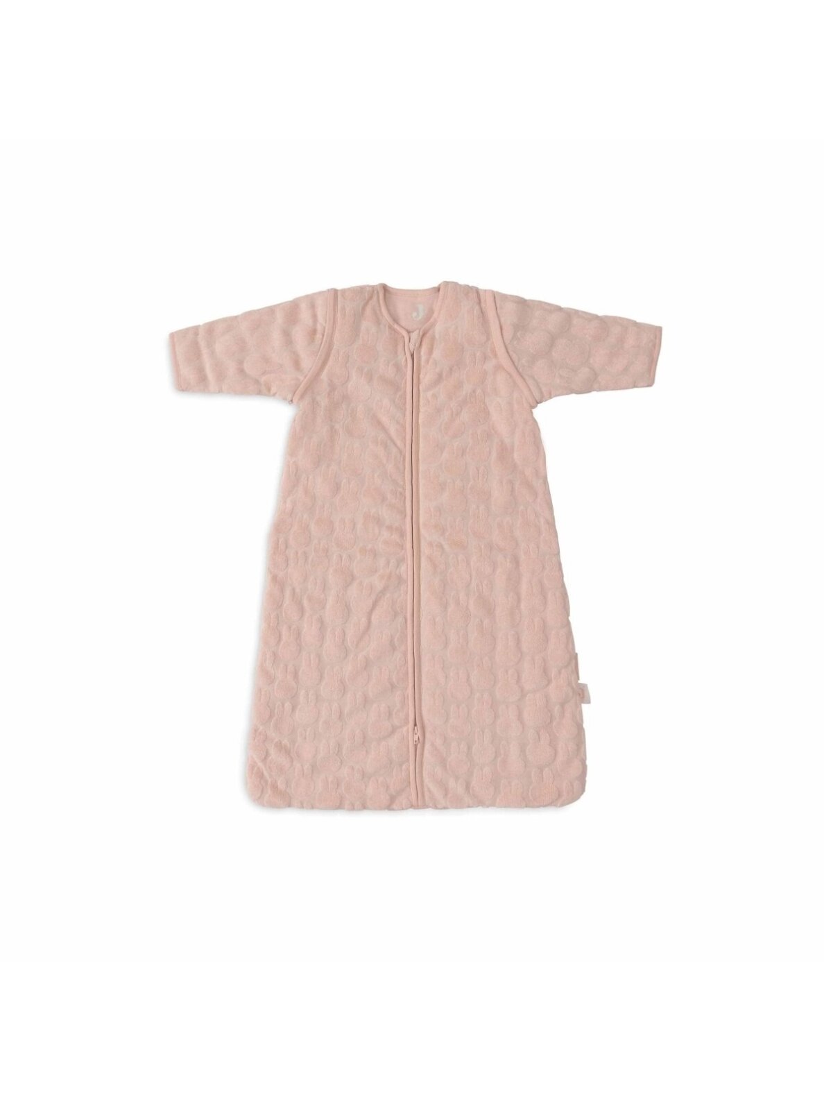 Terry Sleeping Bag with Removable Sleeves, 110 cm, TOG 2.5-3.5, Jollein (Miffy Jacquard, Wild Rose)