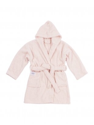 Terry bathrobe for children, Meyco Baby,(Soft Pink)