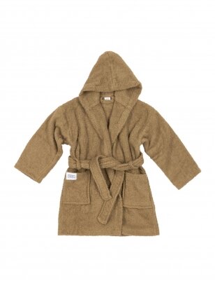 Terry bathrobe for children, Meyco Baby, (Toffe)