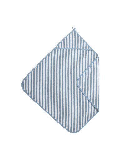 Meyco Baby frotē dvielis mazulim “Popcorn”, 75 × 75 cm (Stripe jeans blue)
