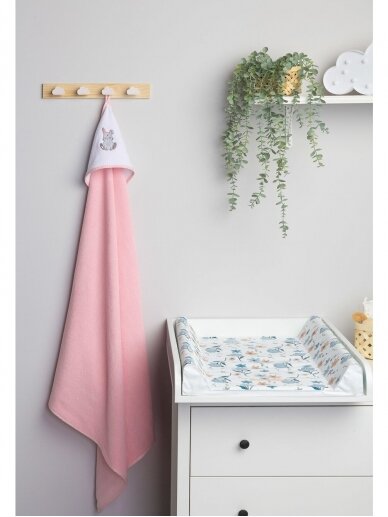 Hooded towel, 100x100, Sensillo (pink) 4