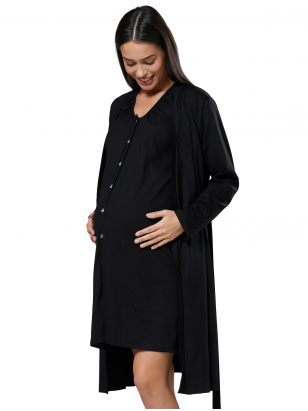 Maternity & Nursing labour nightdress by CC black